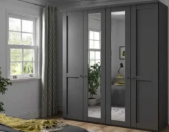 Marlow Landhaus Kleiderschrank mit Spiegel