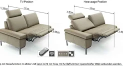 Maximilian Ecksofa mit Relaxfunktion