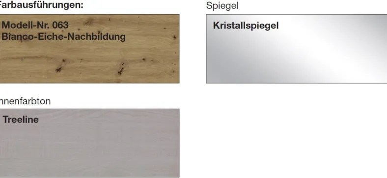 Mexiko Schwebetürenschrank mit Spiegel