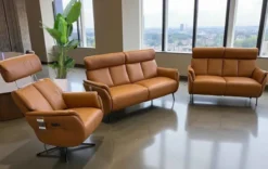 Milano Wohnlandschaft Leder mit Relaxfunktion
