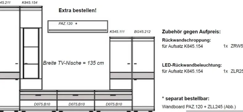 Mira Anbauwand