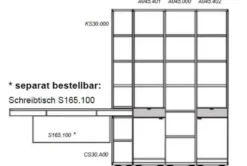 Mira Schreibtisch-Bücherregal