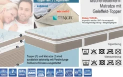 Nubo Matratze mit integriertem Topper