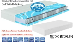 Nubo Spring Matratze mit Gelschaum