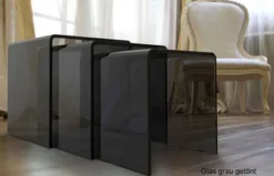 Olivea Beistelltisch Glas 3er Set