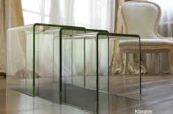 Olivea Beistelltisch Glas 3er Set