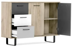 Orlando günstige Kommode 120 cm mit Schubkästen u. Türen