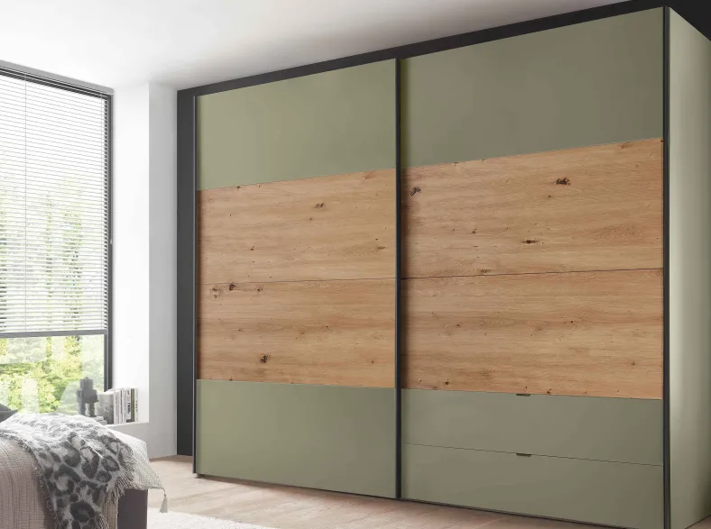 Paros Kleiderschrank mit Schubladen