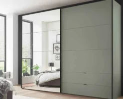 Paros Kleiderschrank mit Spiegel und Schubladen