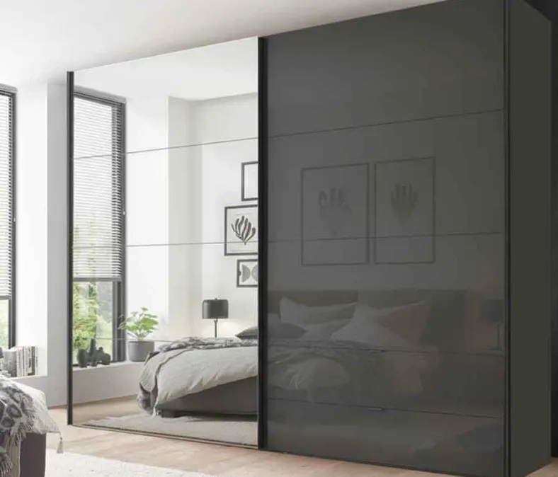 Paros Schwebetürenschrank mit Schubladen