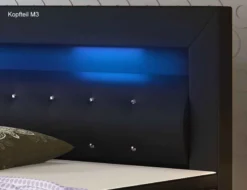 Polsterbett mit LED