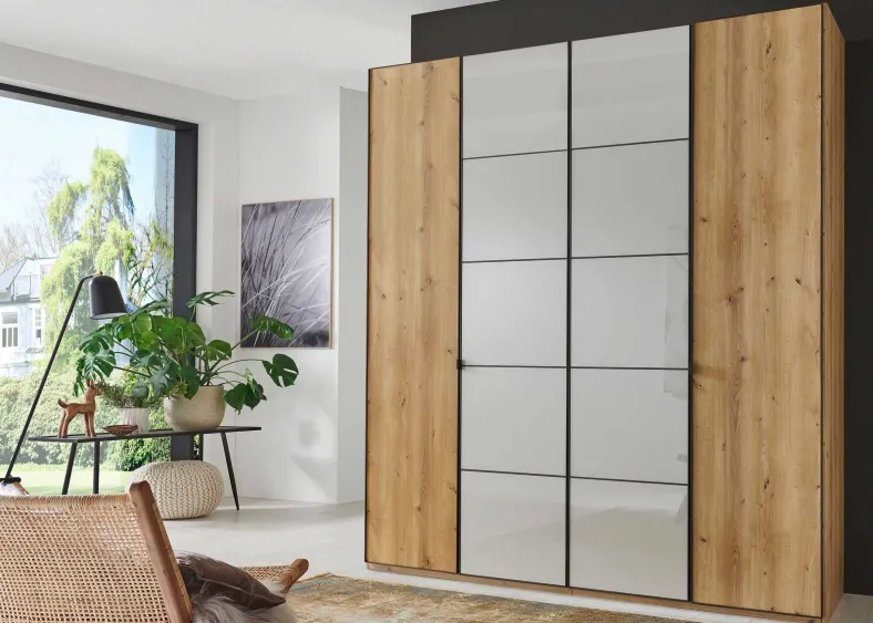 Quito Kleiderschrank mit Glastüren