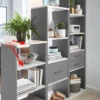 Raumteiler Regal grau