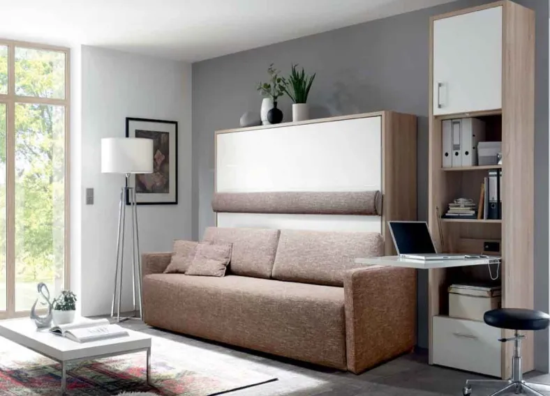2RaumWunder Querklappbett mit Sofa