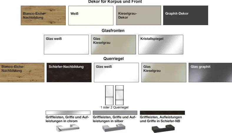 Rialto Schwebetürenschrank mit Spiegel