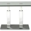Rimini Deluxe Couchtisch Glas chrom