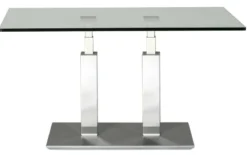Rimini Deluxe Couchtisch Glas chrom