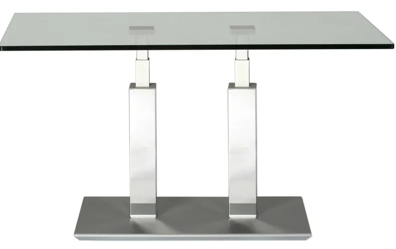 Rimini Deluxe Couchtisch Glas chrom