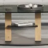 Rimini Deluxe höhenverstellbarer Couchtisch Glas
