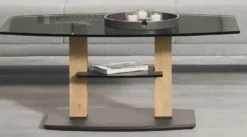 Rimini Deluxe höhenverstellbarer Couchtisch Glas