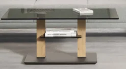 Rimini Deluxe höhenverstellbarer Couchtisch Glas
