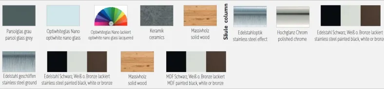 Ronald Schmitt K736 Couchtisch höhenverstellbar Keramik Glas individuell
