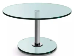 Ronald Schmitt Triplex Couchtisch höhenverstellbar Floatglas