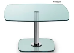 Ronald Schmitt Triplex Couchtisch höhenverstellbar Floatglas