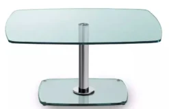 Ronald Schmitt Triplex Couchtisch höhenverstellbar Floatglas