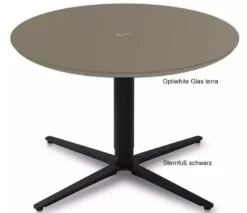 Ronald Schmitt Triplex Couchtisch höhenverstellbar rund oder eckig 75 cm