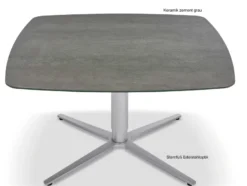 Ronald Schmitt Triplex Couchtisch höhenverstellbar rund oder eckig 75 cm