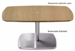 Ronald Schmitt Triplex Couchtisch höhenverstellbar rund oder eckig 75 cm