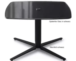 Ronald Schmitt Triplex Couchtisch höhenverstellbar rund oder eckig 75 cm