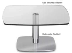 Ronald Schmitt Triplex Couchtisch höhenverstellbar rund oder eckig 75 cm