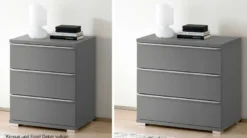 Rubin Nachttisch mit Schubladen