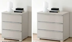 Rubin Nachttisch mit Schubladen