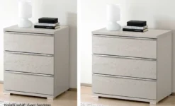 Rubin Nachttisch mit Schubladen