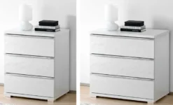 Rubin Nachttisch mit Schubladen