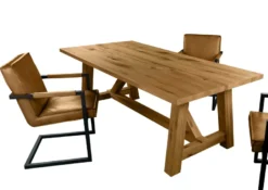 Rustic Max rustikaler Massivholztisch rustic, wildeiche 200x100 / 220x100 cm