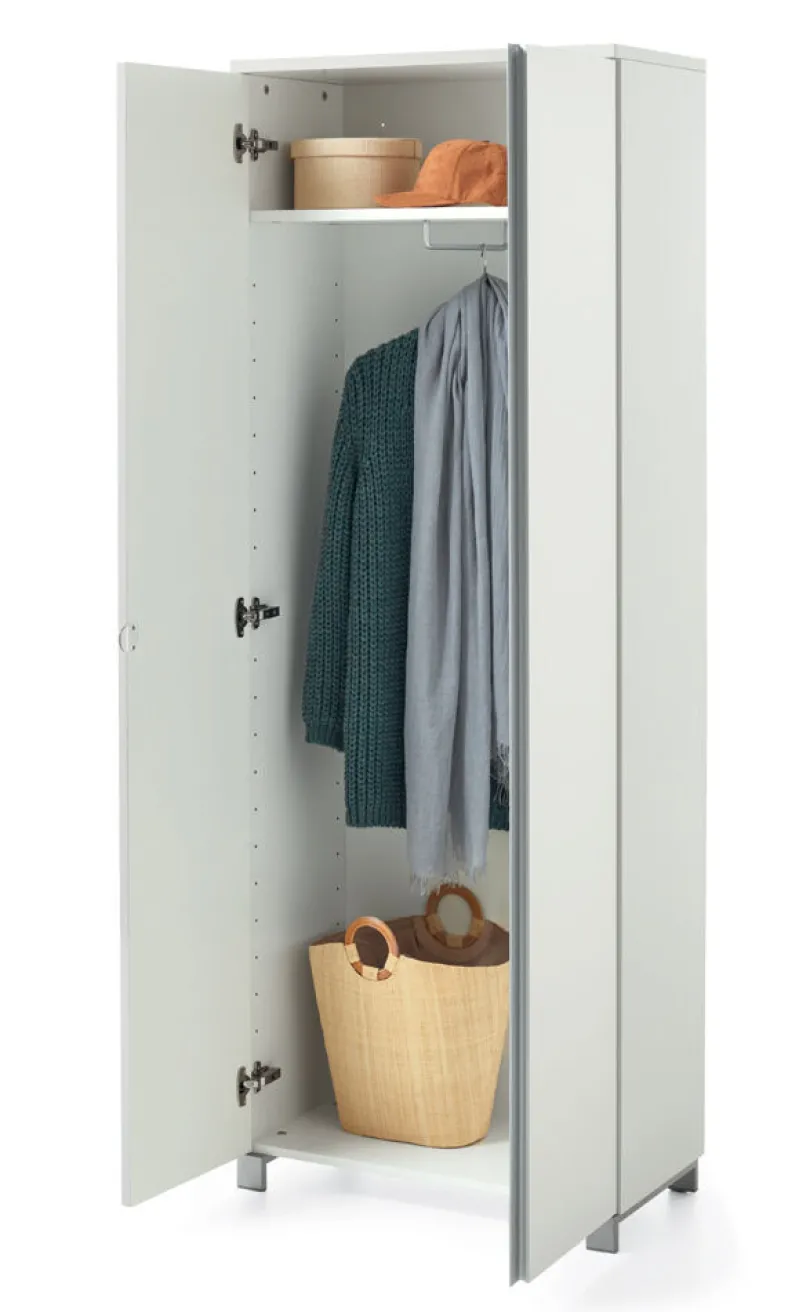 SALEA Garderobenschrank weiß