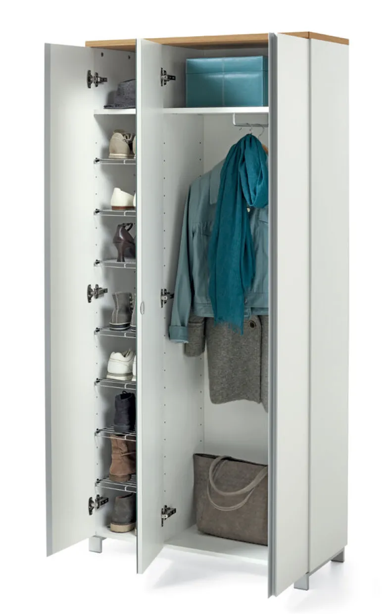 SALEA Garderobenschrank weiß