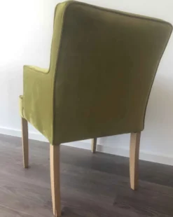 Samtsessel grün