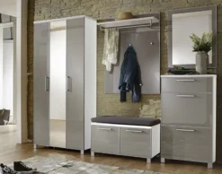 SANTINA Garderobenset mit Sitzbank