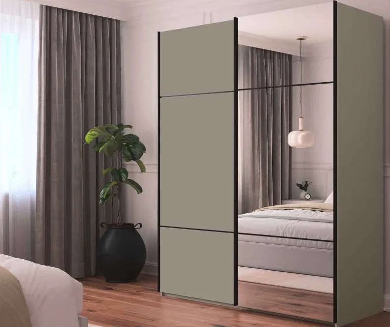 Scale Linea Trio Schwebetürenschrank mit Spiegel