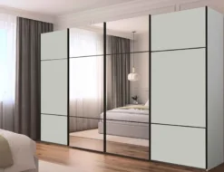Scale Linea Trio Schwebetürenschrank mit Spiegel