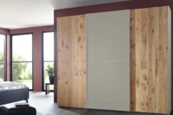 Scale Slide Wood Schwebetürenschrank eiche
