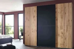 Scale Slide Wood Schwebetürenschrank eiche