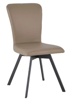 Schösswender 2er Set Polsterstühle Microfaser Lederoptik beige kurzfristig