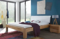 Select Holzbett mit Polsterkopfteil