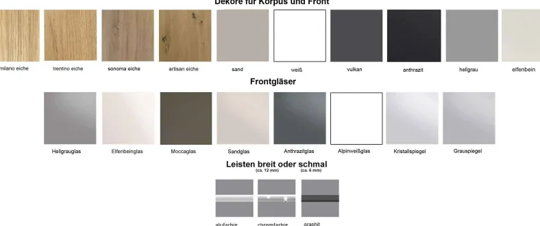 Sinfonie Plus Garderobenschrank mit Spiegel